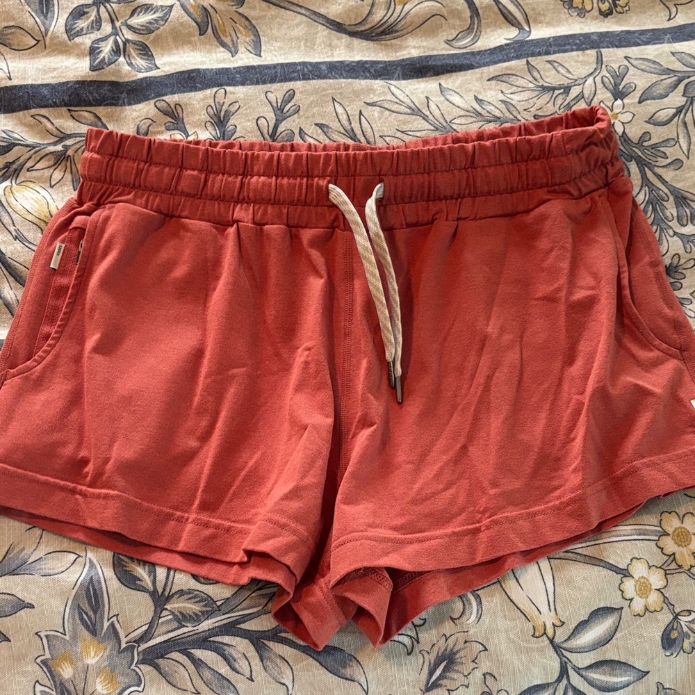 Vuori Women's Drawstring Athletic Shorts - Rust